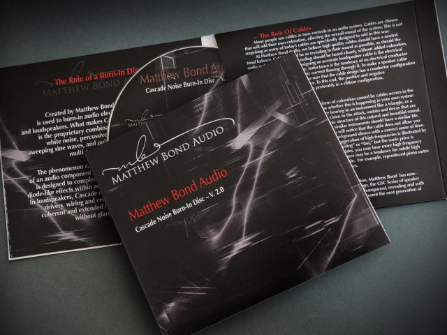 Matthew Bond Audio Cascade Noise Burn-In Disc version 2.0