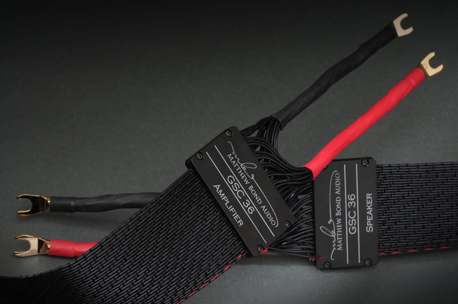 advanced audio cable engineering in Matthew Bond Audio GSC 36 amplifier and speaker cables