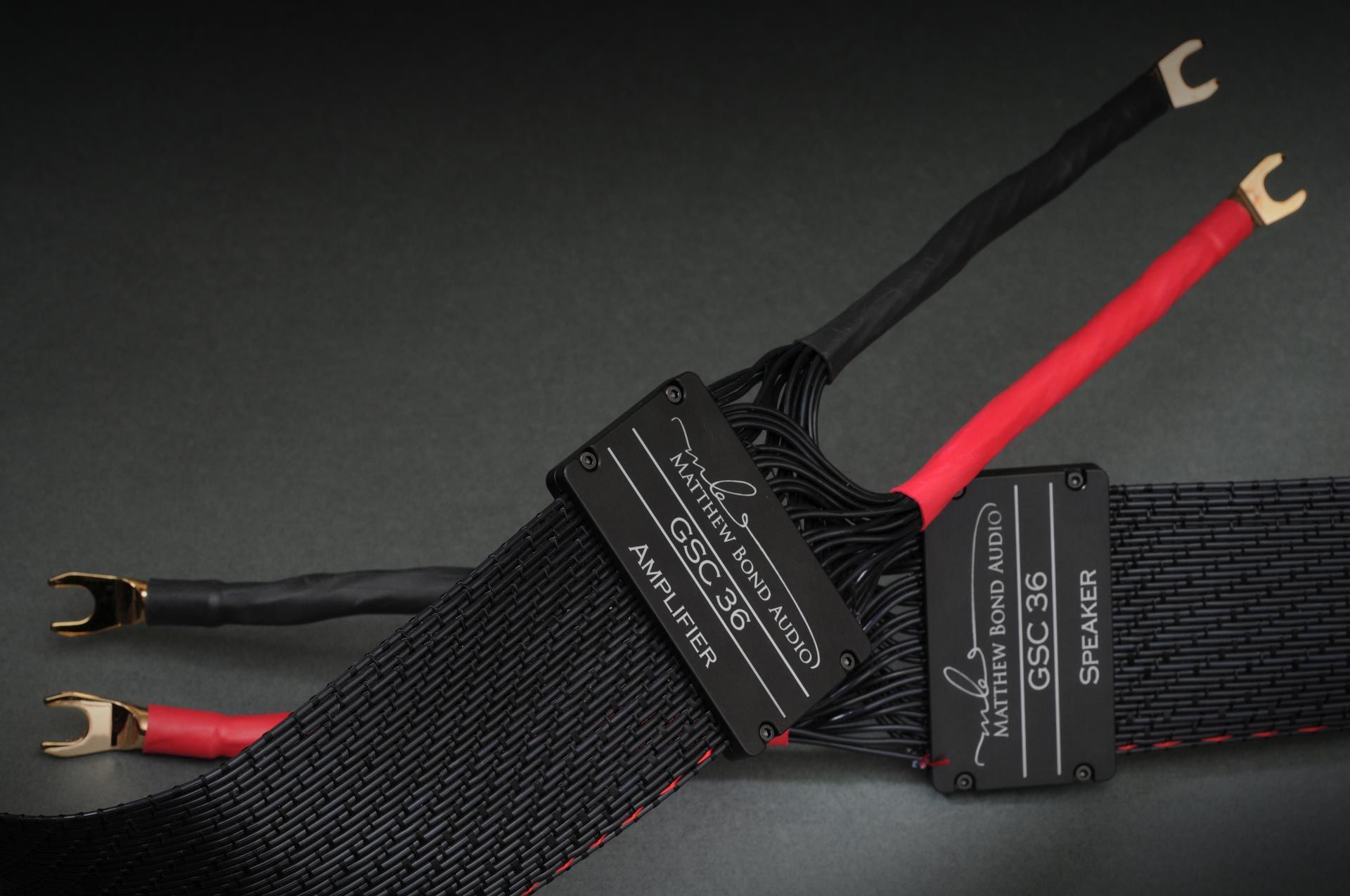 advanced audio cable engineering in Matthew Bond Audio GSC 36 amplifier and speaker cables
