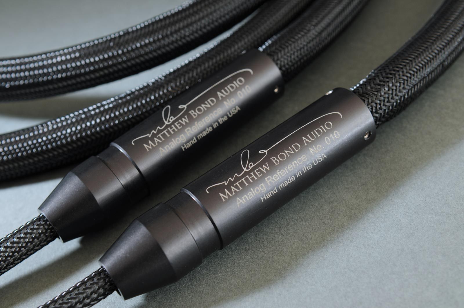 Matthew Bond Audio Analog Reference Interconnect cables closeup
