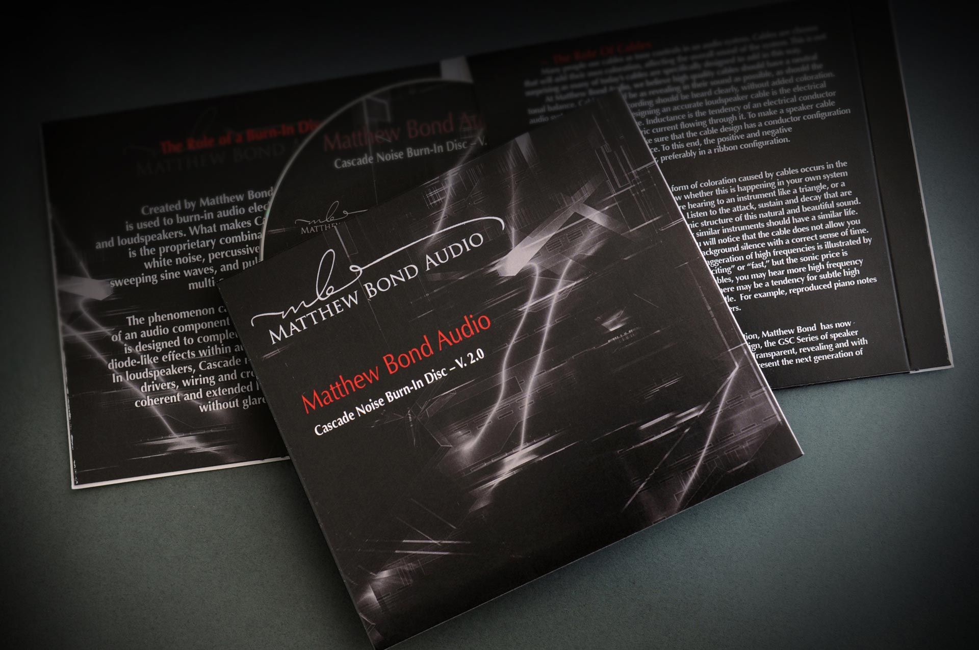 Matthew Bond Audio Cascade Noise Burn-In Disc version 2.0